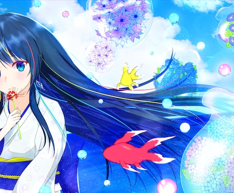 キービジュアル,サムネ,挿絵,立ち絵お描きします ★あなたための唯一無二の一枚イラストを イメージ2