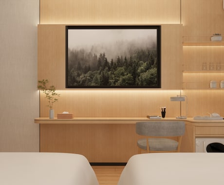 ホテル向け｜客室・共用部の内観パースを制作します ✨空間の魅力を伝える、高品質CGをご提供します イメージ1