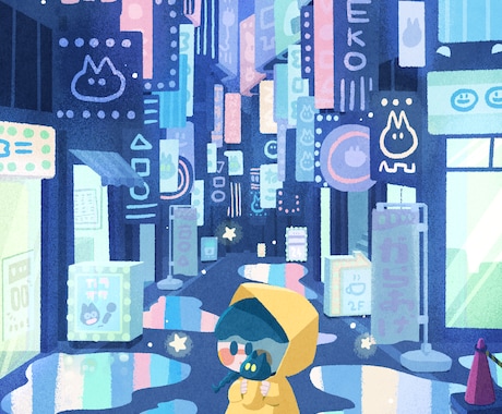 絵本のような個性的な一枚絵を描きます イメージ1