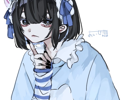 夢絵オーダー受け付けます 地雷系やサブカル系などの系統に特化した絵柄です！ イメージ1
