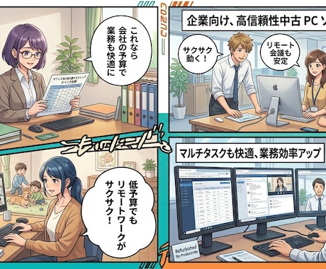 もう高すぎるPCは買わなくていい PC作成します 「本当に快適」な中古PCをプロが厳選作成！ネット・事務・最適 イメージ2