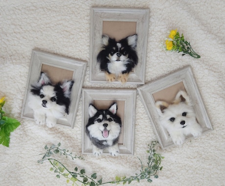大切な家族のわんちゃんを羊毛フェルトでお作りします うちのこペット　犬　ペット　羊毛フェルト　犬　ハンドメイド イメージ2