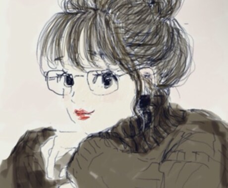 魅力up♡アイコン用オシャレ＆リアル似顔絵描きます ご希望のタッチであなたの魅力を引き出し、丁寧にお描きします。 イメージ1