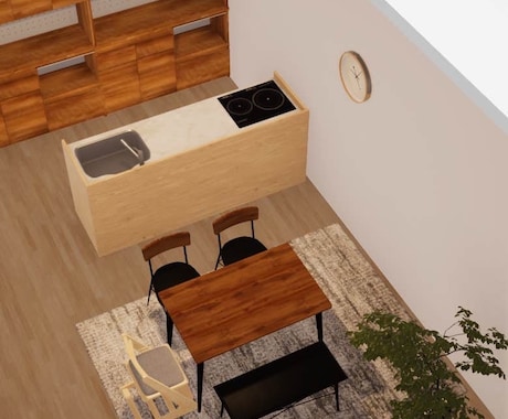 3Dパース付！理想のお部屋にコーディネートします レイアウト提案+家具(3点まで)セレクト！ イメージ2