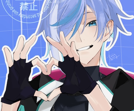 SNS、live2dに使えるイラストを作成します 【アイコン】男女問わず、キャラデザもご対応します！ イメージ1