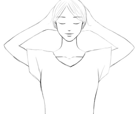 ビジネス向き！身体の線画イラスト描きます ビジネス教材等に使えます！女性向きイラストです。 イメージ2