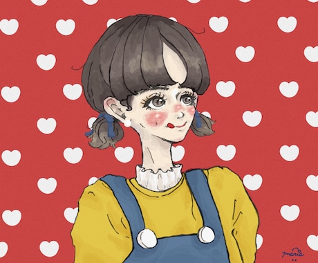 アイコン、イラスト描きます お洋服が好きな人やカップル、淡いタッチがすきな方へ！ イメージ1