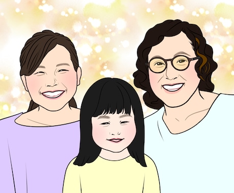 似顔絵を描きます デジタルイラストのデータを送ります。 イメージ1