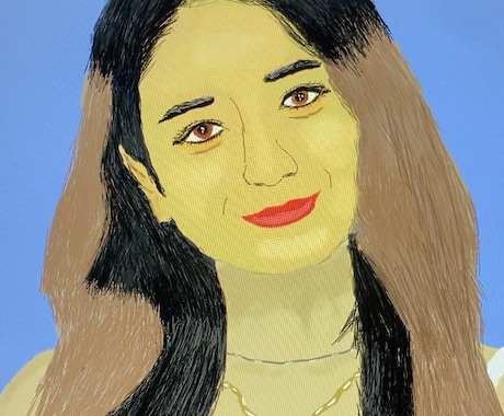アーティスティックな人物のイラスト描きます 写真をエモい独特なタッチのイラストに変換 イメージ1