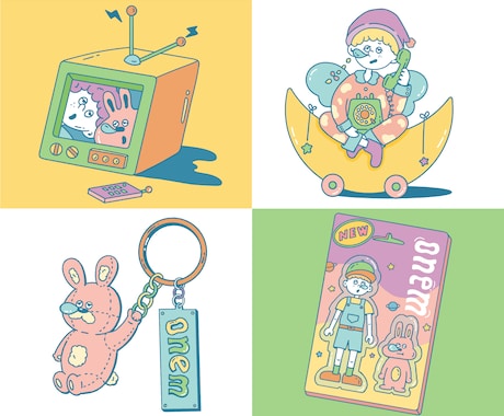 ゆる〜いイラスト描きます ユーモアたっぷり可愛いオリジナルイラスト届けます イメージ2