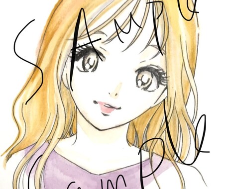 かわいい女の子のイラスト描きます 水彩で、イメージに沿った女の子の絵をお描きします。 イメージ2