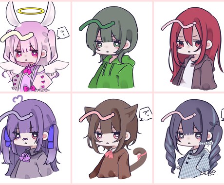 ミニキャラ作成します ちっちゃくてかわいい女のコ量産します！ イメージ2