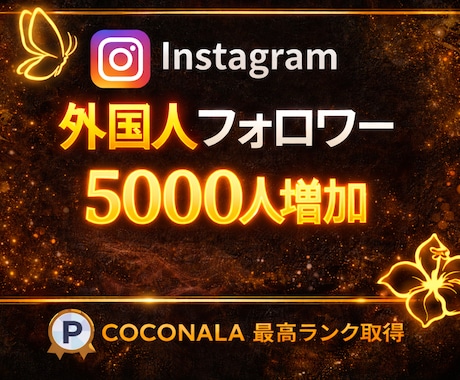 インスタのフォロワー＋5000人増やします 初出品割引！！Instagram5千人増加！振り分け可能！ イメージ1