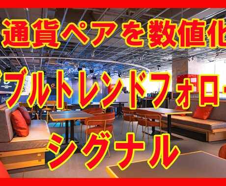 通貨ペアを数値化ダブルシグナルでトレンドに乗れます 通貨ペアの勢いをＭＡから判断し数値として分かります イメージ1