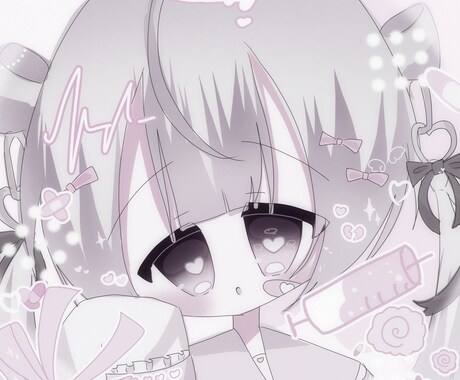 萌えアイコン描きます 彩度低めで少し幼いイラストが得意です イメージ2