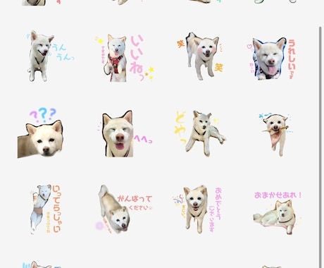 LINEスタンプ作成します 愛犬や愛猫、お子さん等、お写真を使用したLINEスタンプ⭐︎ イメージ2