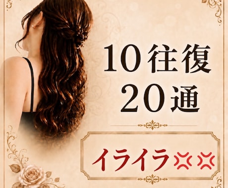 10往復20通【イライラ！】お聴きします イライラ！不満！愚痴を吐き出せる秘密の場所です イメージ1