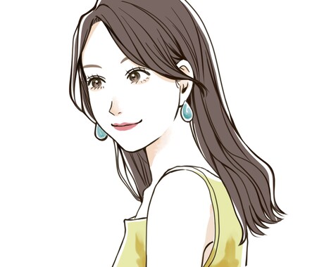 華やかで可愛らしい印象の人物アイコンを描きます 女性らしさと透明感で印象アップ！|商用◎|日常使いも◎ イメージ2