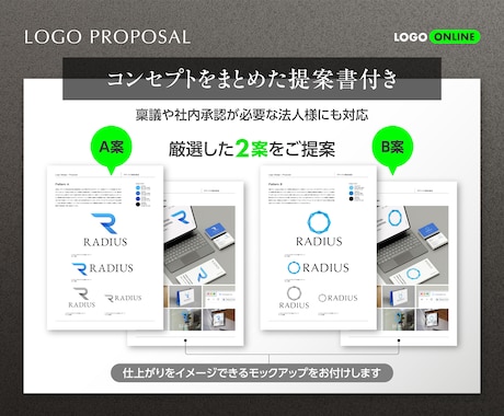 実績20年超のデザイン会社がロゴマークを制作します 法人企業・店舗・ブランドなど【評価5／丁寧対応／修正無制限】 イメージ2