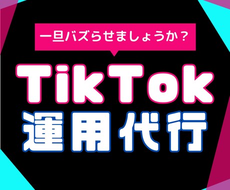 TikTok運用代行 | 一旦バズらせます 某大手広告代理店所属のSNSコンサルタントが直接運用します。 イメージ1
