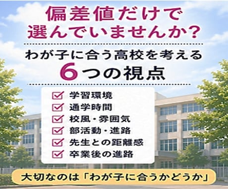 大阪の高校受験　元校長が悩みに親身に寄り添います 元私立高校入試広報　相談実績千人以上　あなたの不安を安心に！ イメージ2
