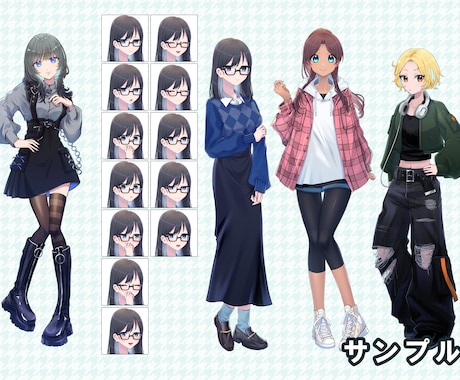 TRPGやゲームの立ち絵や活動用立ち絵など描きます TRPGやゲームなどで使えるキャラクター立ち絵の制作をします イメージ2