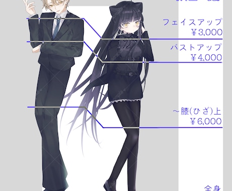 TRPG/ゲーム/配信などの立ち絵を制作いたします 【全身8,000円から】立ち絵を制作いたします。 イメージ2