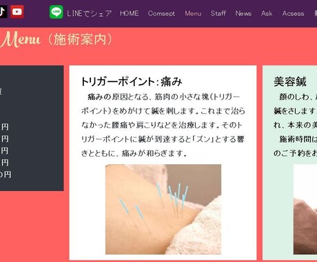 割引中　集客に特化したホームページを作成いたします SNSに連動した、集客・情報発信に特化。美容室、治療院、歯科 イメージ2