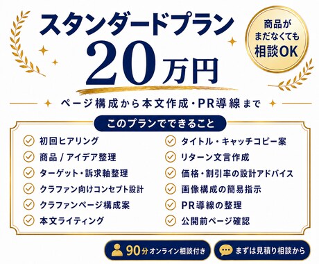 相談しながらクラファンページ制作まで伴走します お悩み相談から企画整理・本文作成・PR導線まで イメージ2