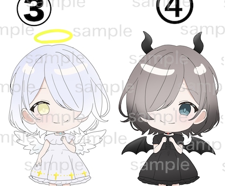 立ち絵やアイコンをお描きします ラフ完成済のイラスト販売、最短3日！ イメージ2