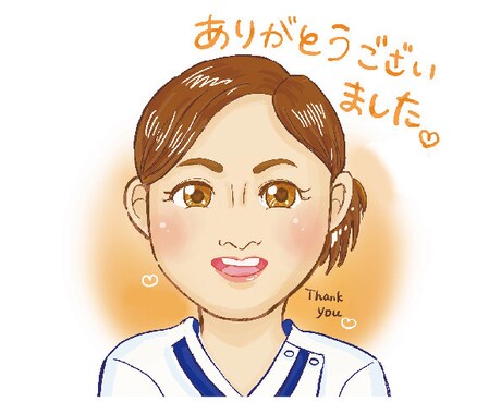 ふんわり温かい似顔絵描きます お世話になった方へ心を込めて制作致します。アイコンにも。 イメージ2