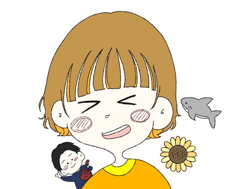 ゆるっとかわいいイラスト作成します イメージ1