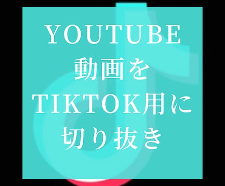 元動画をTikTok用動画に!!ます 元の動画の広告風にTikTok用動画を作成!! イメージ1