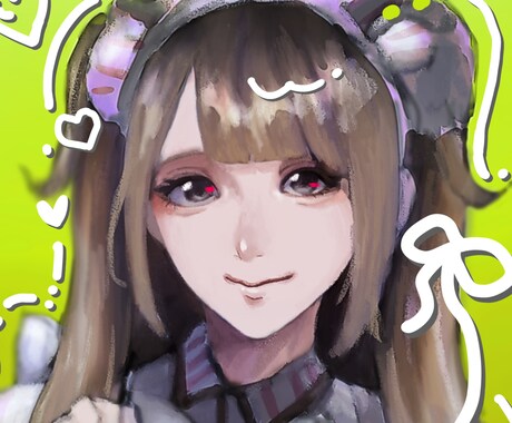 かっこ可愛い！アイコン制作します どちらにも対応したSNSで使いやすいアイコンをお描きします！ イメージ2