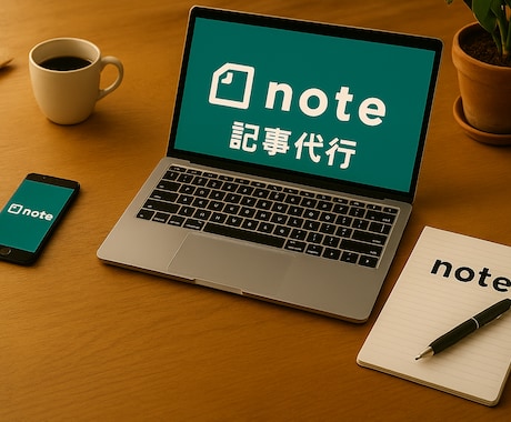 note書きたいが、なかなか書けない。私が書きます あなたの発信と量を加速させる記事をお届けします イメージ1