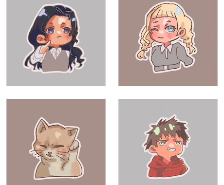 最短納品！アイコン・イラスト描きます デフォルメキャラを最短でお届けいたします！ イメージ1