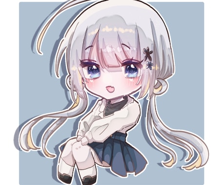 商用利用無料♡キラキラかわいいイラストを描きます SNSアイコン/動画の立ち絵/グッズなど幅広い範囲で！ イメージ2