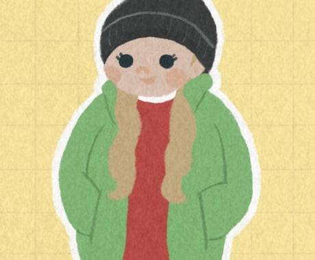 ゆるかわいい人物絵描きます ほっと癒される、手描きのあたたか似顔絵アイコン イメージ2