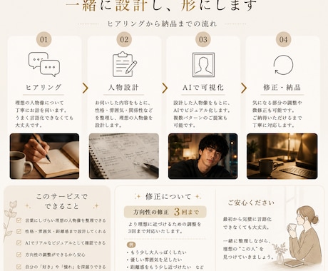 頭の中の"この人"を形にします 思い描く"あの人"に会ってみませんか？ イメージ2