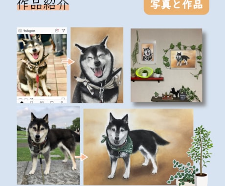 原画をご提供！リアルなペットのパステル画を描きます A5サイズ〜大小様々なサイズに対応します。 イメージ2