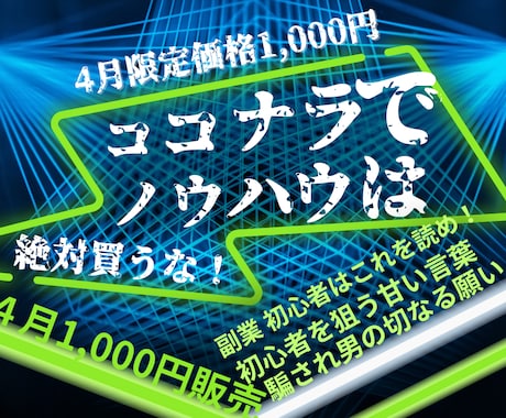 副業初心者・ココナラ初心者絶対読んでくださいます 400万円騙され男の切なる願い。 イメージ1