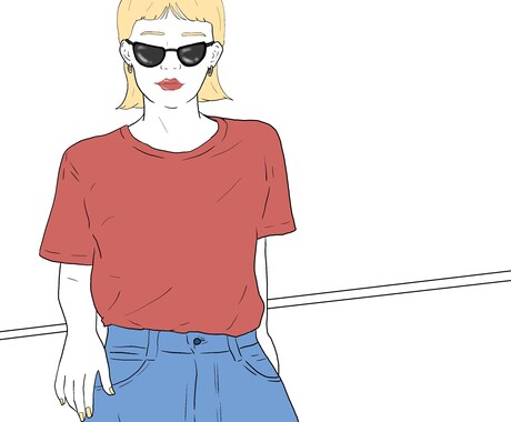 写真を元に、カラフルなおしゃれイラスト描きます ロゴ、ファッション、美容、化粧品向けイラスト イメージ2