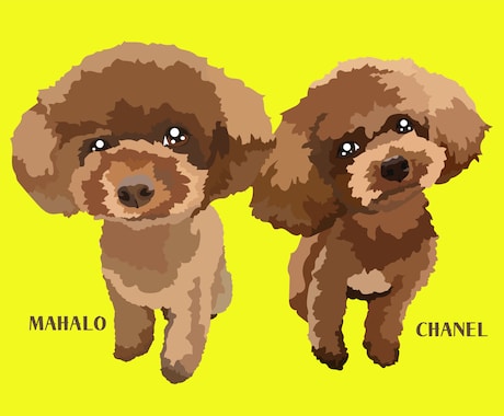 SNSアイコンや名刺にオススメしています 可愛いペットさんの似顔絵描きます イメージ2