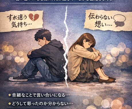 喧嘩につながる原因を整理します 「気づかないうちに積み重なるズレを言語化します」 イメージ1
