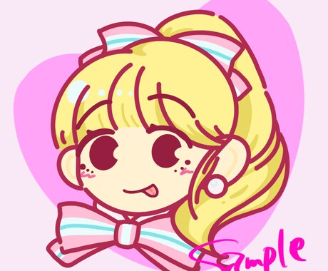 レトロでポップ★なかわいいイラスト描きます 商用利用・二次利用もOK‼︎アイコンにも★ イメージ2