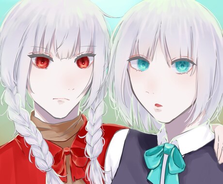 あなたのオリキャラ厚塗り風にします 厚塗り風のかき方で質感をリアルに表現します！ イメージ1