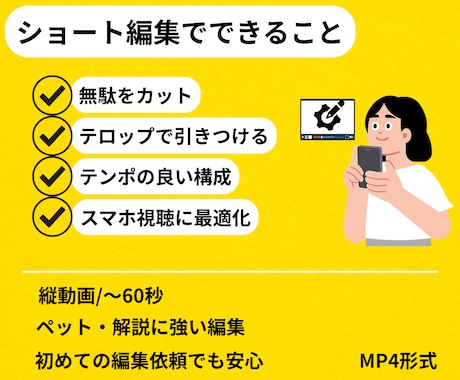 ペット特化ショート編集をします ペット系ショートで1万再生超を狙う編集をします イメージ2