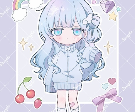 デフォルメ/SDイラスト描きます SNSアイコンやグッズ制作、動画など◎ イメージ2