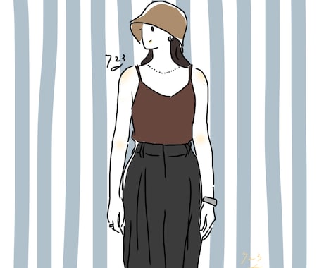 オシャレでかわいい絵描きます イメージ1