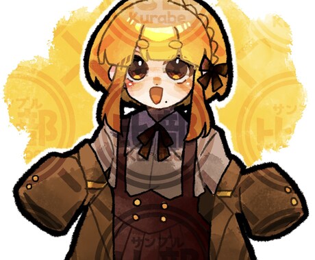 キラキラ可愛い系SNSアイコン描きます 丸っこい絵柄でアイコンをお求めの方へ！ イメージ2